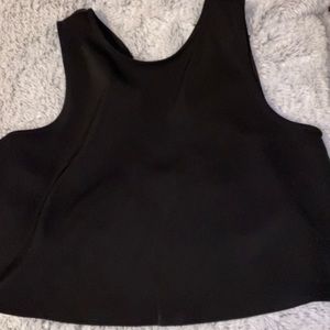Black crop top